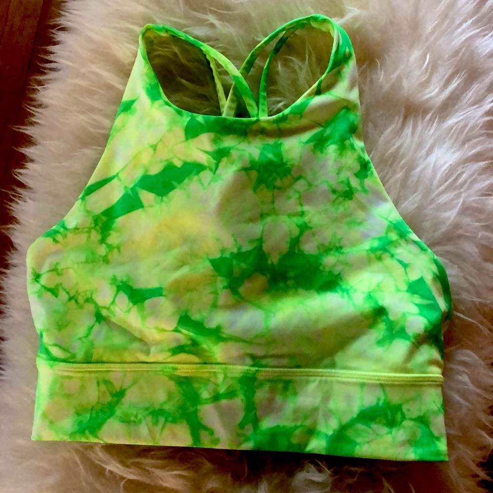 Lululemon high neck shibori bra